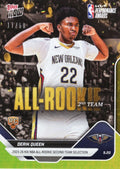 2025 Topps Now Derik Queen #AR08 Orange Foil /50 2025-26 KIA NBA All Rookie Second Team Selection New Orleans Pelicans Rookie RC Basketball Card