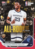 2025 Topps Now Cedric Coward #AR05 Red Foil /5 2025-26 KIA NBA All Rookie First Team Selection Memphis Grizzlies Rookie RC Basketball Card