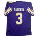 Autographed/Signed Jordan Addison Minnesota Purple Alternate Football Jersey JSA COA