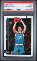 Graded 2025 Topps Kon Knueppel #204 Rookie RC Basketball Card PSA 10 Gem Mint