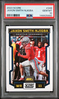 Graded 2023 Panini Score Jaxon Smith Njigba #348 Rookie RC Football Card PSA 10 Gem Mint