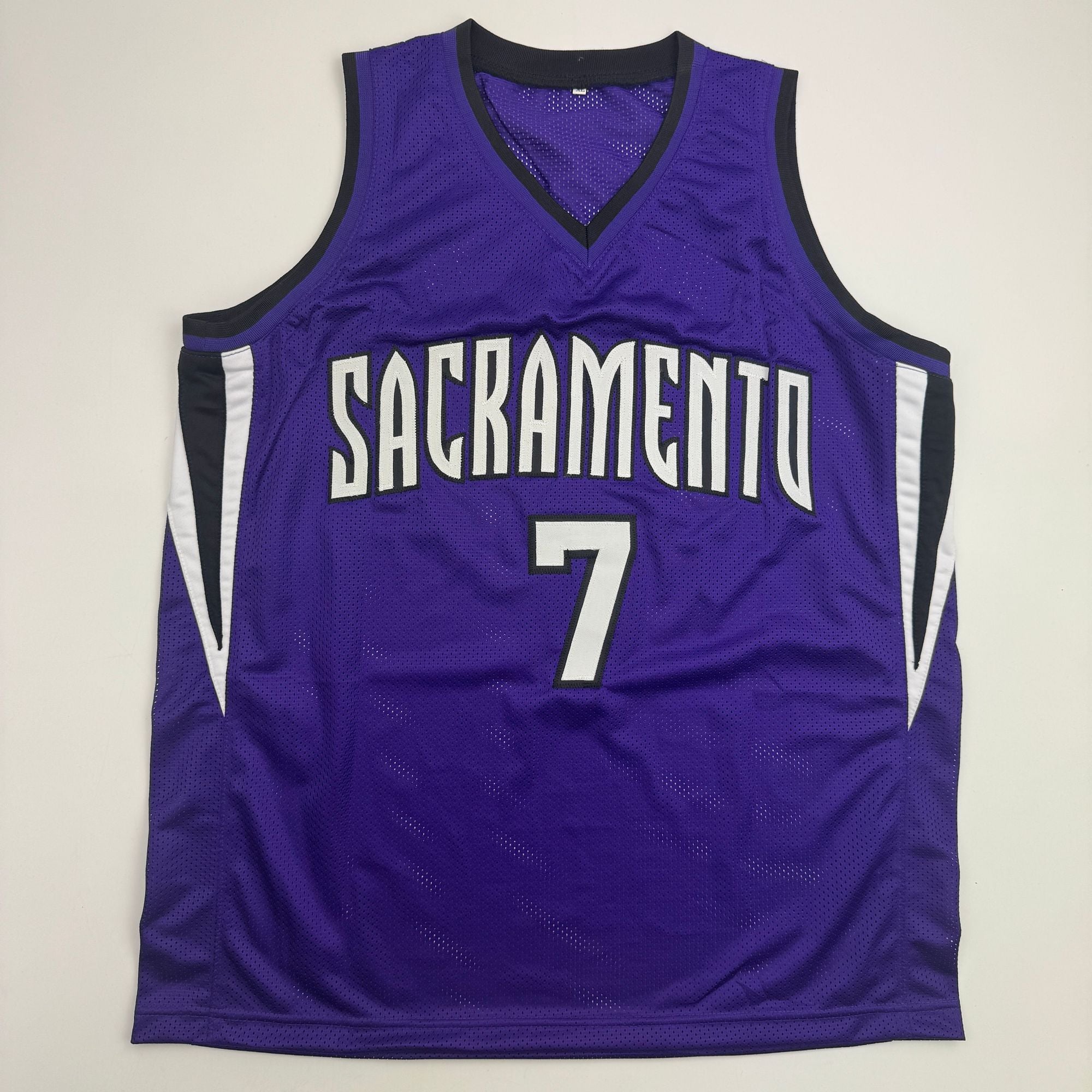 Autographed/Signed Jimmer Fredette Sacramento Purple Basketball Jersey JSA COA