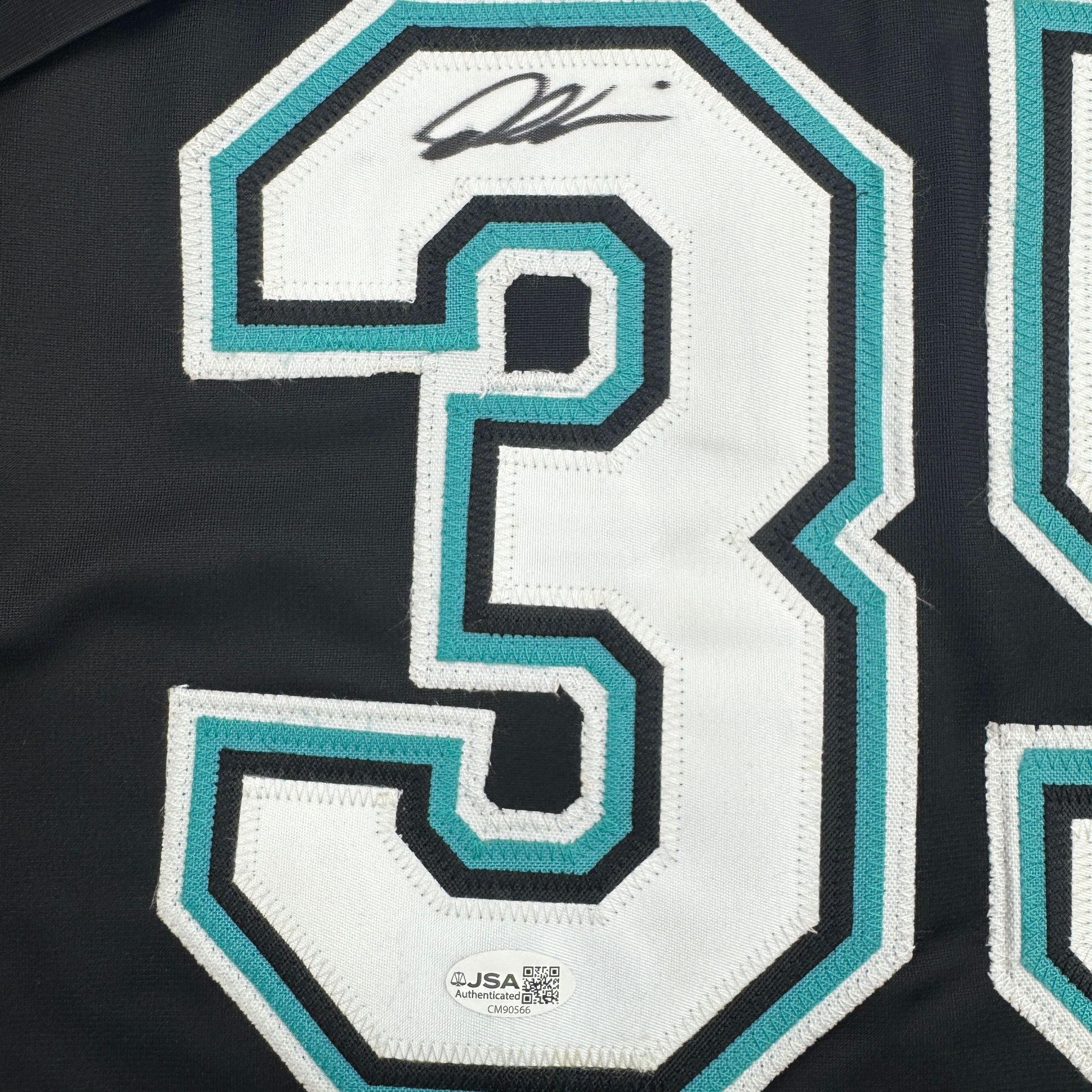 Autographed/Signed Dontrelle Willis Florida Black Baseball Jersey JSA COA