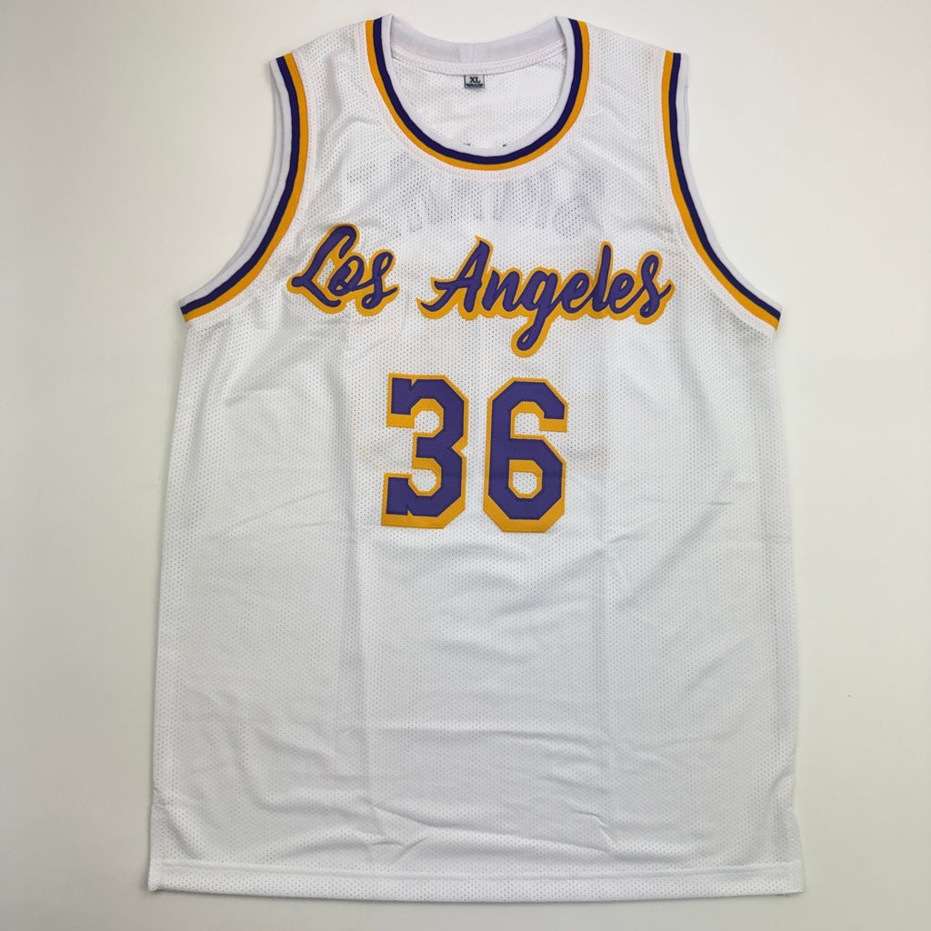 Autographed/Signed Marcus Smart Los Angeles White Basketball Jersey Beckett BAS COA