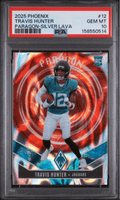 Graded 2025 Panini Phoenix Travis Hunter #12 Paragon Silver Lava /199 Rookie RC Football Card PSA 10 Gem Mint