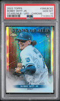 Graded 2022 Topps Bobby Witt Jr #SMLBC82 Stars of MLB Update Chrome Rookie RC Baseball Card PSA 10 Gem Mint