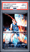 Graded 2025 Topps Chrome Cooper Flagg #AC11 Activators Raywave Rookie RC Basketball Card PSA 10 Gem Mint