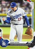 2026 Topps Now Shohei Ohtani #285 Gold Foil /50 Shutout Effort Includes Record On Base Feat Los Angeles Dodgers Baseball Card