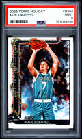 Graded 2025 Topps Holiday Kon Knueppel #H164 Rookie RC Basketball Card PSA 9 Mint