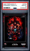 Graded 2025 Topps Now Stranger Things #STRA Netflix Card PSA 10 Gem Mint