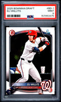 Graded 2025 Topps Bowman Draft Eli Willits #BD1 Rookie RC Baseball Card PSA 9 Mint