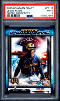 Graded 2025 Topps Bowman Draft Jesus Made #PP16 Prized Prospects Rookie RC Baseball Card PSA 9 Mint