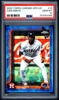 Graded 2025 Topps Chrome Update Sapphire Edition Cam Smith #USC19 Rookie RC Baseball Card PSA 10 Gem Mint
