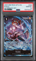 Graded 2025 One Piece Koala #086 Alt Art OP12 Trading Card Game PSA 10 Gem Mint