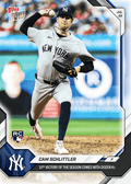 2026 Topps Now Cam Schlittler #483 10th Victory of Season Comes with Dozen Ks New York Yankees Rookie RC Baseball Card