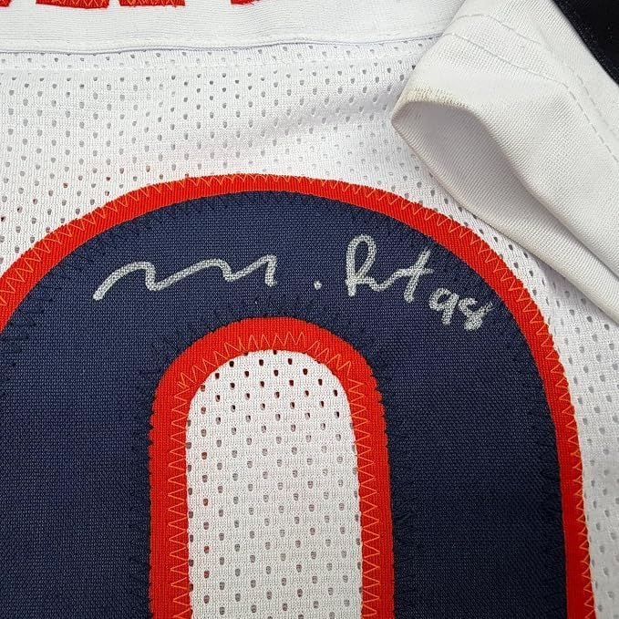 Framed Autographed/Signed Montez Sweat 35x39 Chicago White Football Jersey PSA/DNA COA