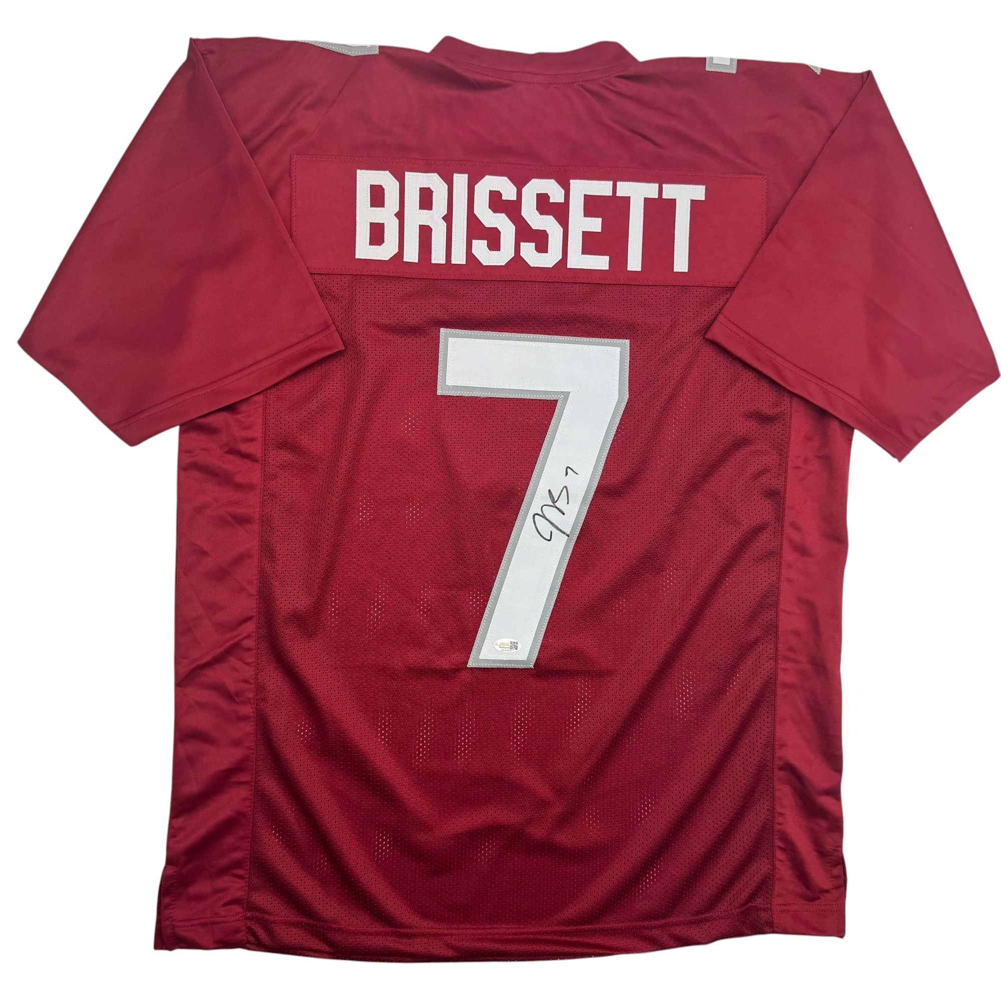 Autographed/Signed Jacoby Brissett Arizona Red Football Jersey JSA COA