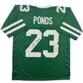 Autographed/Signed D'Angelo Ponds New York Green Football Jersey JSA COA