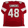 Autographed/Signed Isaiah Simmons Arizona Red Football Jersey Beckett BAS COA