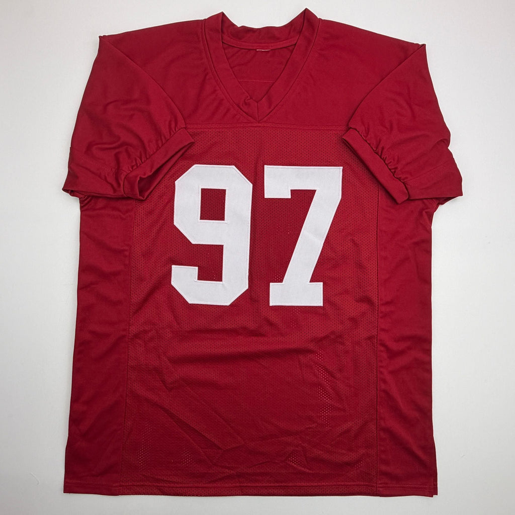 Autographed/Signed Cornelius Bennett Alabama Red College Football Jersey Beckett BAS COA