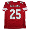Autographed/Signed Zaven Collins Arizona Red Football Jersey Beckett BAS COA