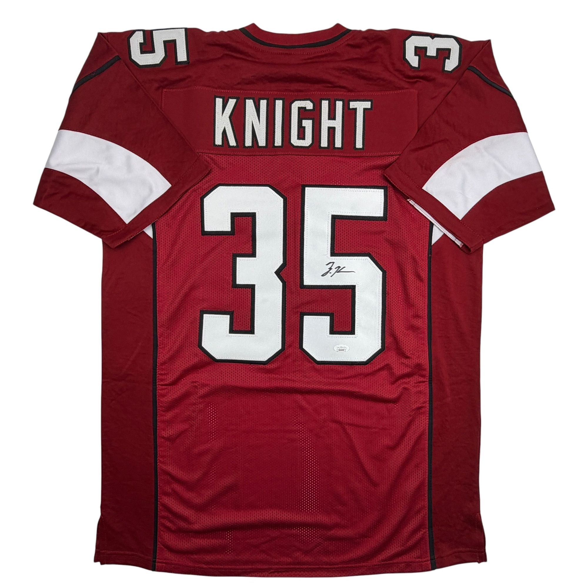 Autographed/Signed Zonovan Bam Knight Arizona Red Football Jersey JSA COA