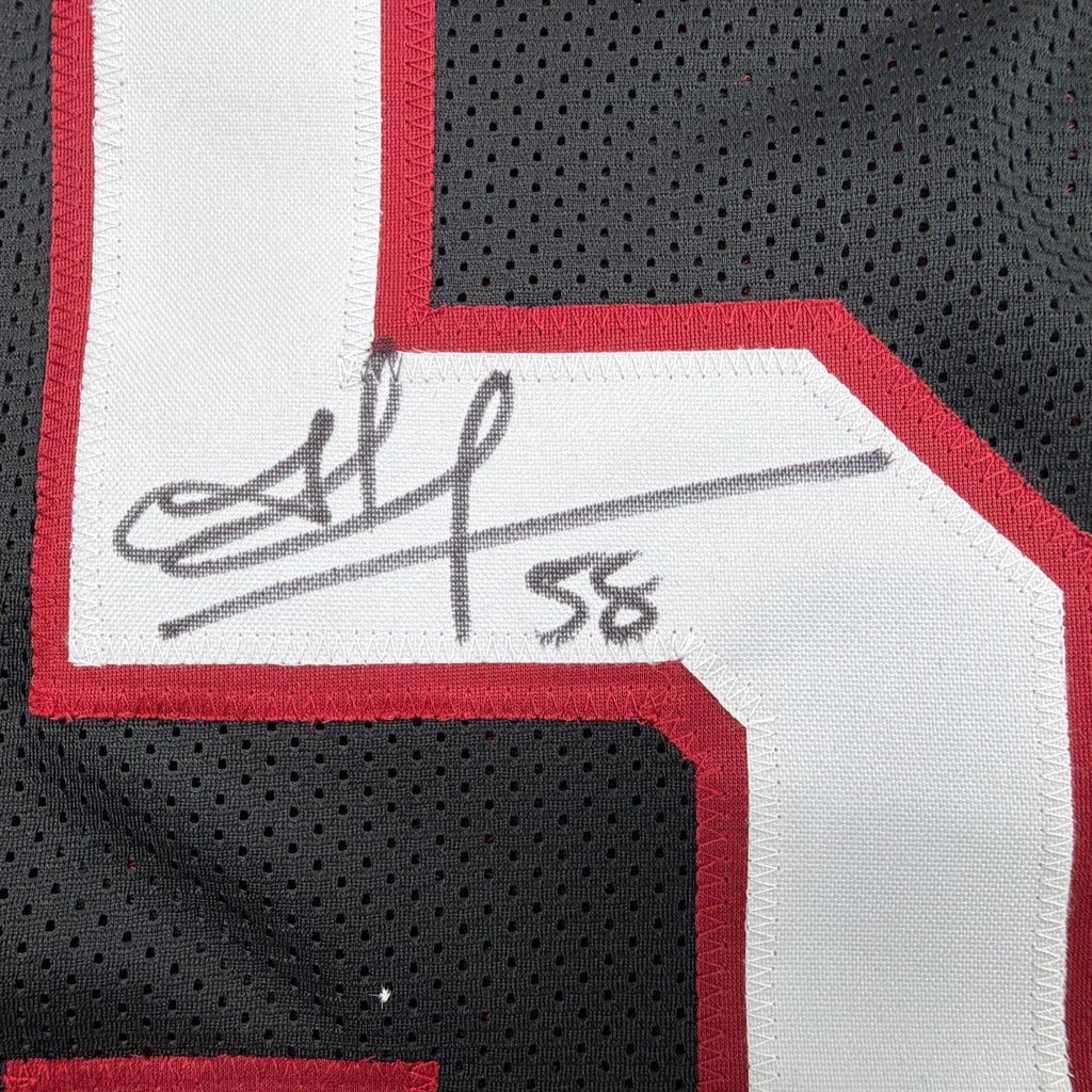 Autographed/Signed Jordan Hicks Arizona Black Football Jersey JSA COA