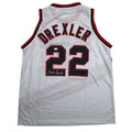 Autographed/Signed Clyde Drexler Portland White Basketball Jersey JSA COA