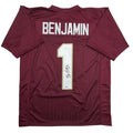 Autographed/Signed Kelvin Benjamin Florida State FSU Maroon College Football Jersey Beckett BAS COA