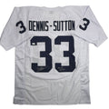 Autographed/Signed Dani Dennis-Sutton Penn State White College Football Jersey JSA COA