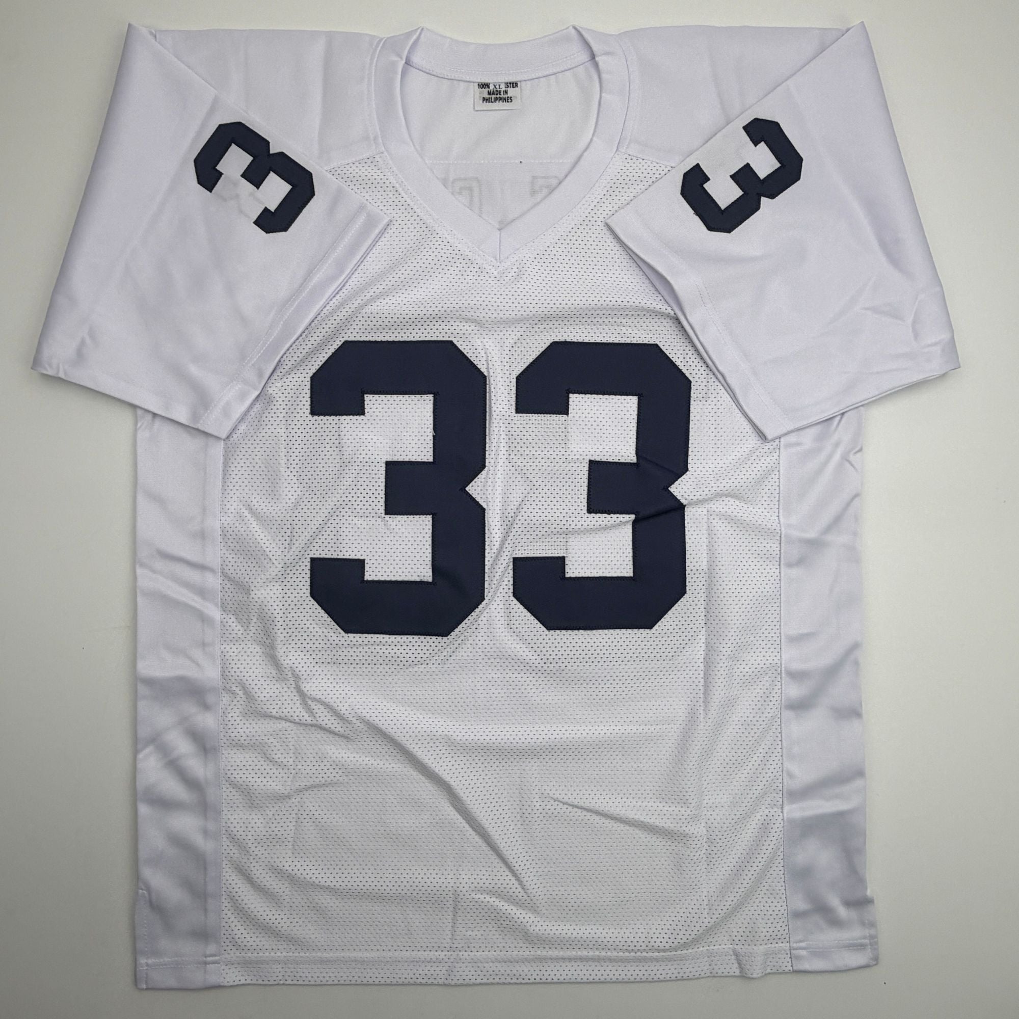Autographed/Signed Dani Dennis-Sutton Penn State White College Football Jersey JSA COA
