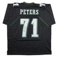 Autographed/Signed Jason Peters Philadelphia Black Football Jersey JSA COA