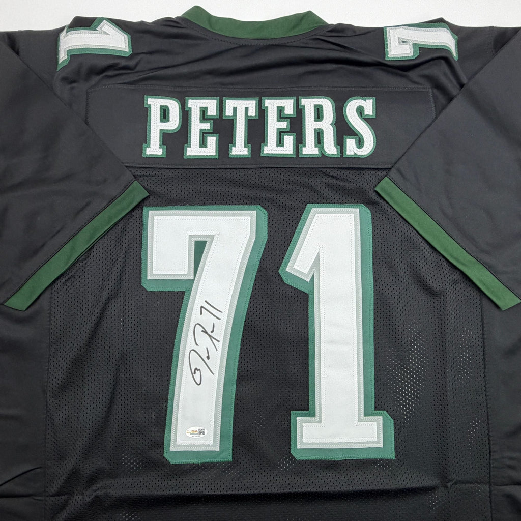 Autographed/Signed Jason Peters Philadelphia Black Football Jersey JSA COA