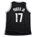 Autographed/Signed Michael Porter Jr Brooklyn Black Basketball Jersey JSA COA
