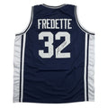 Autographed/Signed Jimmer Fredette BYU Blue College Basketball Jersey JSA COA