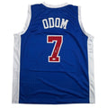 Autographed/Signed Lamar Odom Los Angeles Blue Basketball Jersey JSA COA