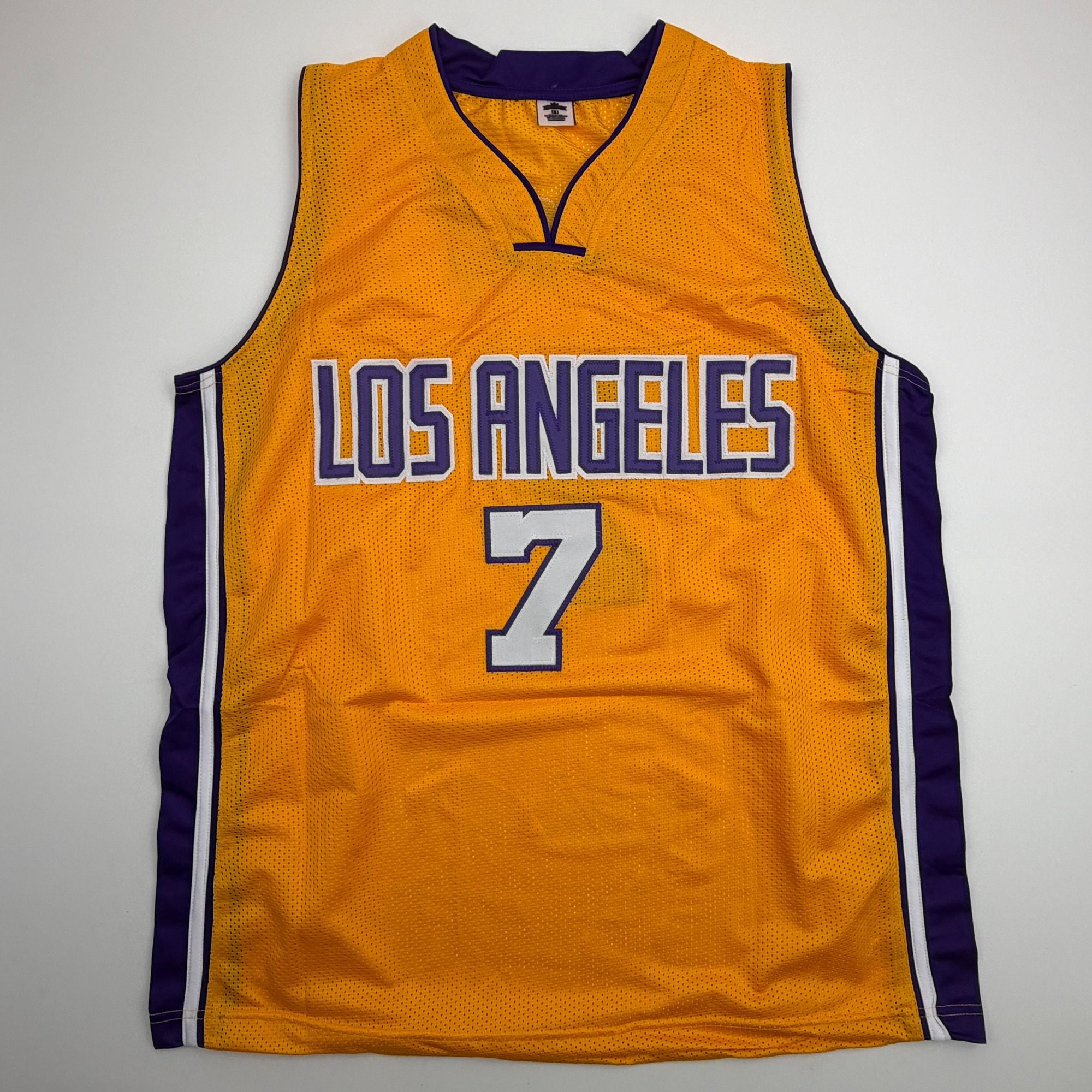 Autographed/Signed Lamar Odom Los Angeles Yellow Basketball Jersey JSA COA