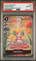 Graded 2023 One Piece Mansherry #088 Awakening of the New Era Alt Art OP05 Trading Card Game PSA 10 Gem Mint