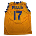 Autographed/Signed Chris Mullin Golden State Yellow Basketball Jersey Beckett BAS COA