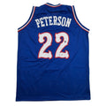 Autographed/Signed Darryn Peterson Kansas Blue College Basketball Jersey Beckett BAS COA