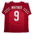 Autographed/Signed Donte Whitner Ohio State Red College Football Jersey Beckett BAS COA