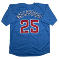 Autographed/Signed Moises Ballesteros Chicago Blue City Connect Baseball Jersey Beckett BAS COA