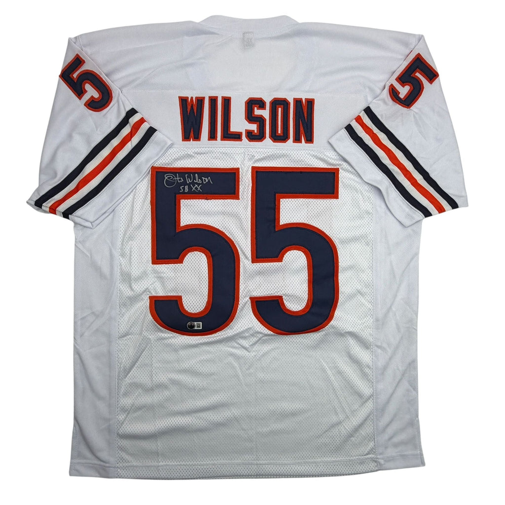 Autographed/Signed Otis Wilson Chicago White Football Jersey Beckett BAS COA