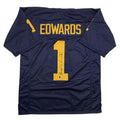 Autographed/Signed Braylon Edwards Michigan Blue College Football Jersey Beckett BAS COA