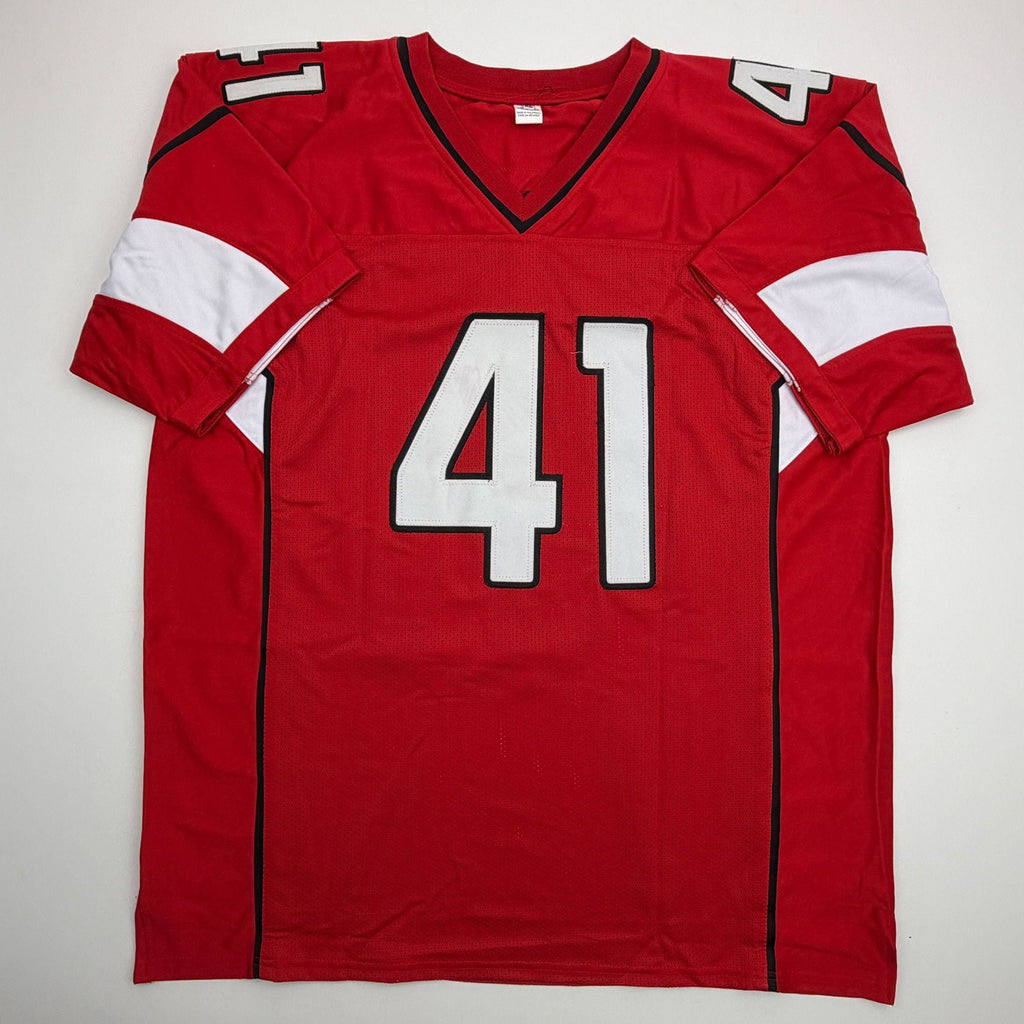 Autographed/Signed Kenyan Drake Arizona Red Football Jersey Beckett BAS COA