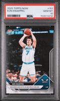 Graded 2025 Topps Now Kon Knueppel #151 Rookie RC Basketball Card PSA 10 Gem Mint