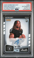 Graded 2025 Panini Instant Ashton Jeanty #SR2 Studio Rookies Auto /99 Rookie RC Football Card Authentic Auto PSA 10 Gem Mint