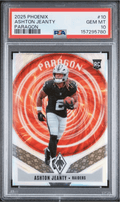 Graded 2025 Panini Phoenix Ashton Jeanty #10 Paragon Rookie RC Football Card PSA 10 Gem Mint