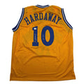 Autographed/Signed Tim Hardaway Golden State Yellow Basketball Jersey Beckett BAS COA