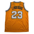 Autographed/Signed Yaxel Lendeborg Michigan Yellow College Basketball Jersey JSA COA